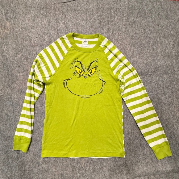 Hanna Andersson Tops - Hanna Andersson Grinch Long Sleeve Striped Organic Cotton Green Womens Medium